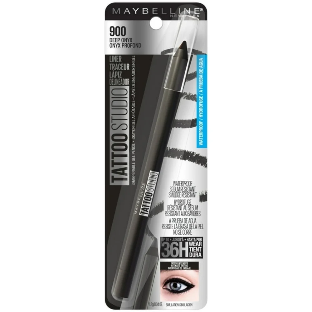 2 x Maybelline New York Tattoo Studio Eye Liner 900 Deep Onyx